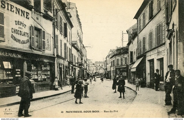 S8149 cpa 93 Montreuil under wood - Rue du Pré