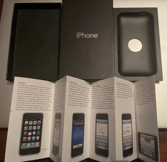 Slim Box Apple Noir ( iPhone 2G V1 Edge 1ère Génération) + Une Notice