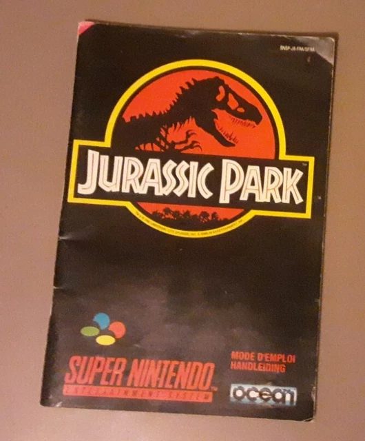 jurassic park Notice Du Jeu Super Nintendo Snes Sfra