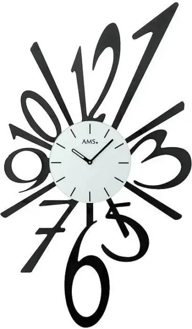 AMS 9382 horloge murale - Horloges Murales modernes - Horloges Silencieuses