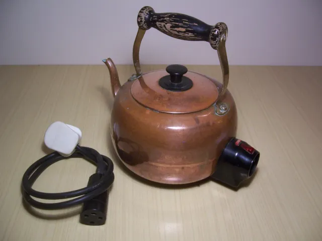 Vintage Berry Magicoal Copper Electric Kettle Made in Ireland
