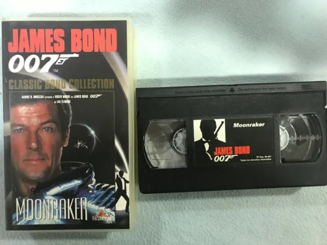 JAMES BOND 007 VHS Tape Moonraker Roger Moore £16.50 - PicClick UK