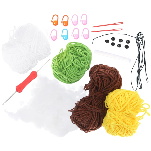 1 juego de ganchillo juego de ganchillo kit de ganchillo para principiantes kit de ganchillo para decoración del hogar hágalo usted mismo niños