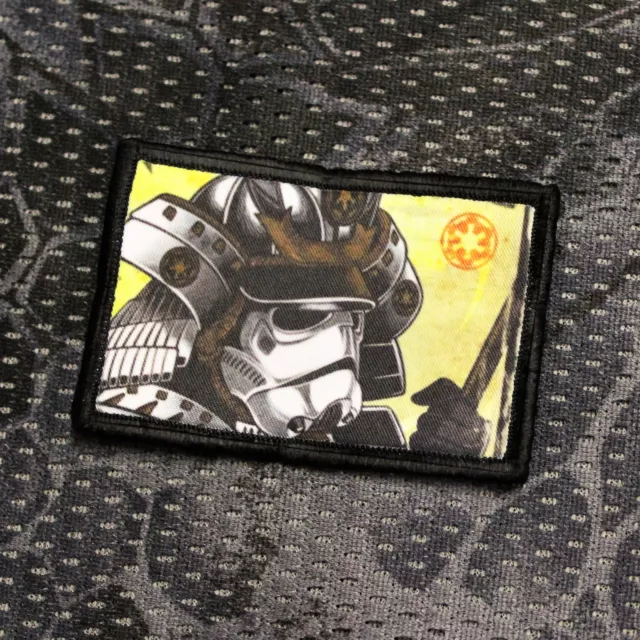 Aufnäher Patch Star Wars Stormtrooper Samurai Gotcha EDC Paintball Airsoft Nerd