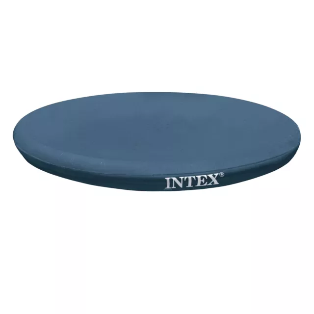 Intex Easy Set Pool Cover 244 cm round bleu foncé easy fix couverture de piscine
