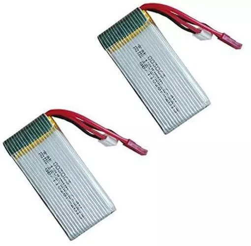 2pcs Batterie Lipo rechargeable (7.4V 1200mAh) pour MJX X101 RC Quadcopter Drone