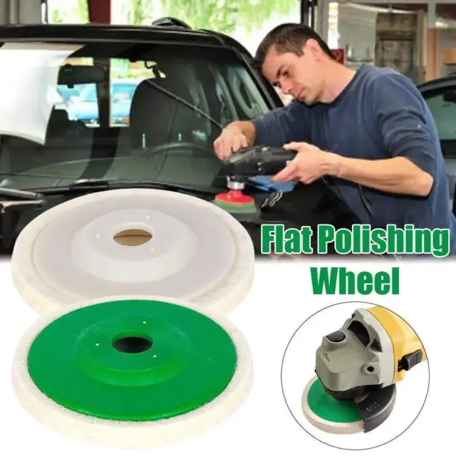 100mm Wool Buffing Angle Grinder Wheel Felt Polishing Disc Pad C7K3