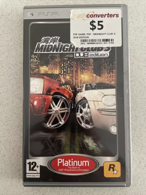 MIDNIGHT CLUB 3 Dub Edition Sony PlayStation Portable PSP Video