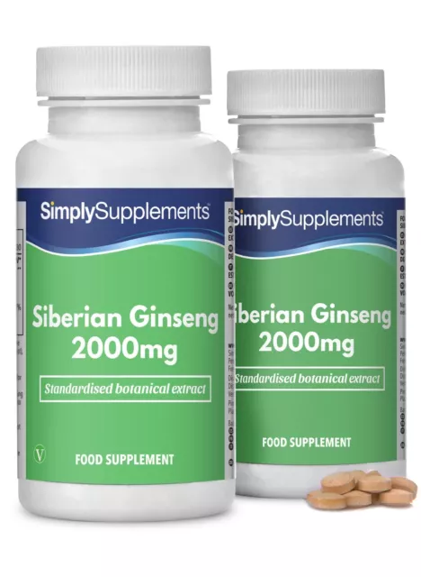 Ginseng Siberiano 2000mg - 360 comprimidos - Suplemento de calidad