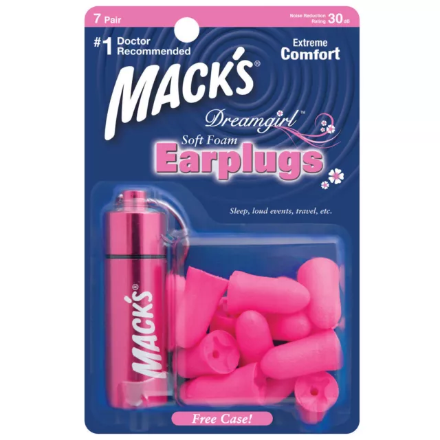 Mack's (Mack's) Dreamgirl Gomaespuma Suave Tapones Auditivos X 7 Pares +