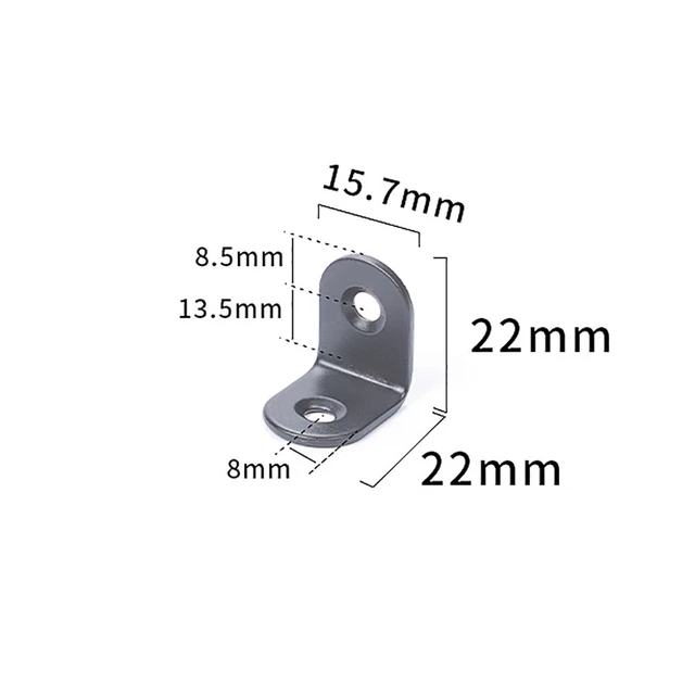 Stainless Steel L-Shape Right Angle Bracket Corner Brace Joint Shelf Support
