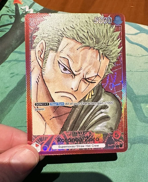 ONE PIECE TCG Roronoa Zoro Alt Art Leader OP01001 Romance Dawn English
