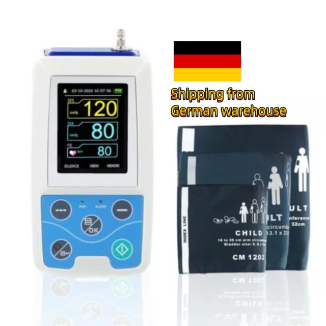 CONTEC Ambulantes Blutdruckmessgerät  24h NIBP Holter ABPM50+3 Manschetten