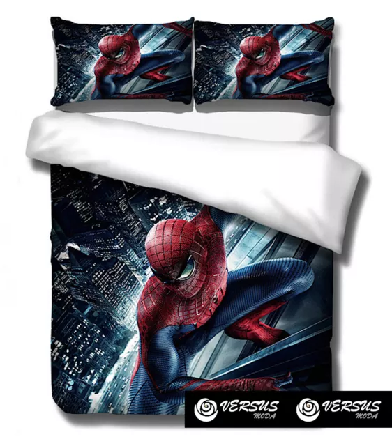 Spiderman Set Letto Spider Copripiumone Man Federa Duvet Cover Set DUVSP07