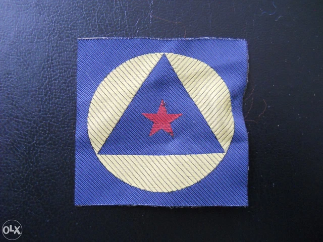 Abzeichen Jugoslawien Zivilschutz Civil Protection Yugoslavia Patch