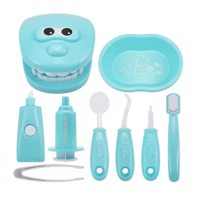 Tikhell 9-teiliges Zahnputzspiel f? Kinder, p?agogisches Dental-Szenenspielzeug,