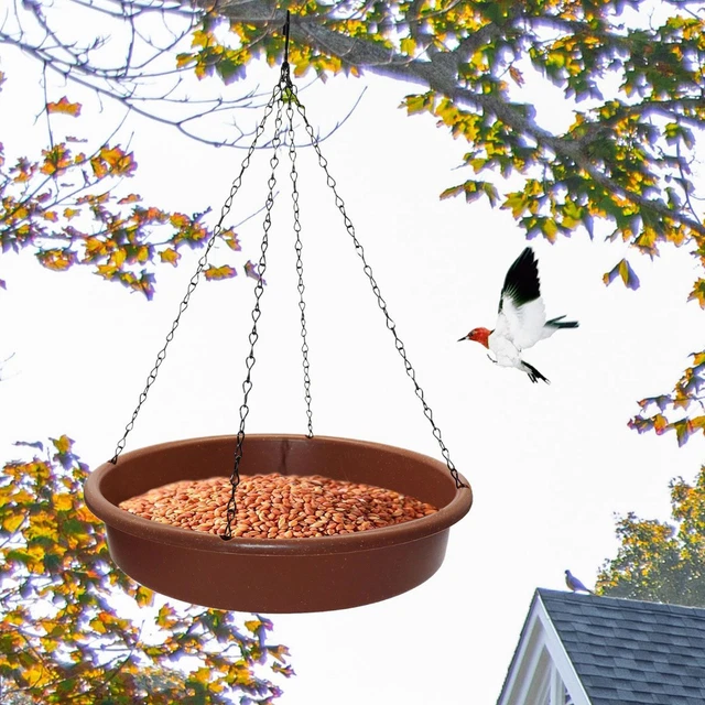 VEWOGARDEN Grand Bain D'oiseaux Debout En Métal Pour L'extérieur Avec Support Pliable Pour Exterieur Jardin Cour Terrasse Decoration Bleu Clair