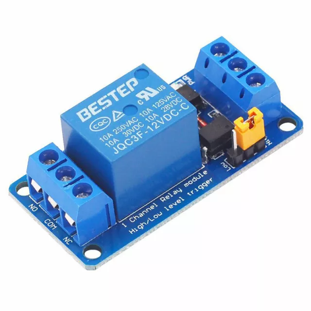 Module de relais 3.3V 5V 12V 24V 1 canal déclencheur de  niveau haut et bas 3