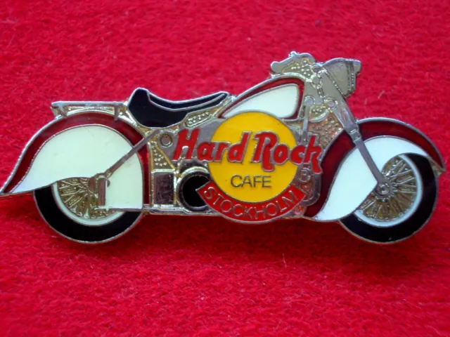 HRC Hard Rock Cafe Stockholm Red White Indian Motorcycle LE1000 NEW