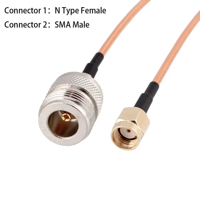 Adaptateurs SMA Mâle Vers RP-SMA Femelle - Lot De 5 Connecteurs Coaxiaux RF, Laiton Plaqué Or, 50 Ohm, 0-6 GHz - Pour Antennes, Câbles Et Appareils Sans Fil - 10