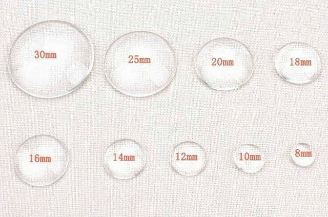 MAKE YOUR OWN |GLASS CABOCHON|  Flatback Charms & Cabachons |GOOGLY EYES| NEW