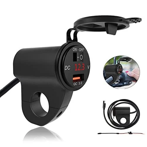 Chargeur de Téléphone Portable USB pour Moto étanche 12V Chargeur de Voiture ...