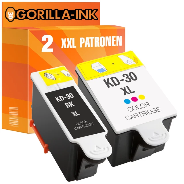 Set Colori 2 Cartucce XXL per Kodak 30 ESP C110 ESP Office 2150 2170 Hero 4.2
