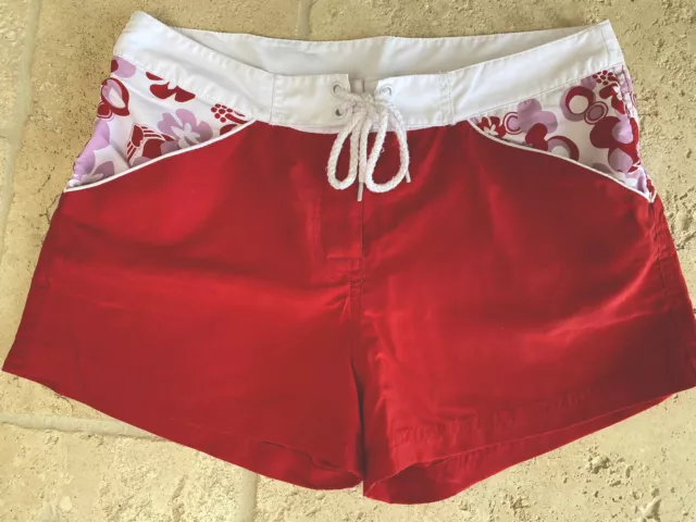 Trespass Girls Red Polyester Bermuda Swim Shorts 15/16 Years Regular