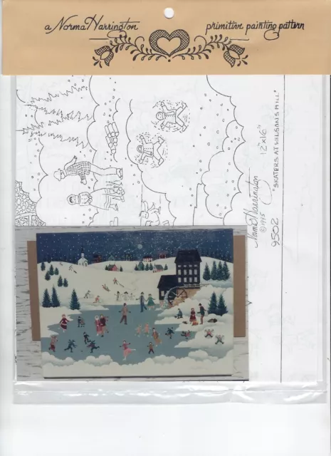 Skaters Auf Wilson's Mühle Norma Harrington Dekorativ Malen Muster Paket