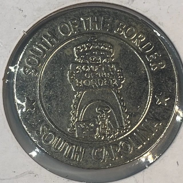 Vintage Token South Of The Border Collectors Souvenir In Protective Sleeve