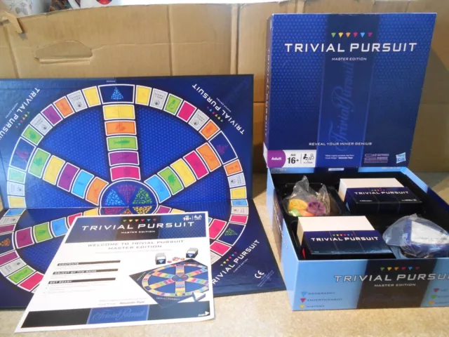 Hasbro Gaming Trivial Pursuit Master Edition  Fun Board Game Electronic timer