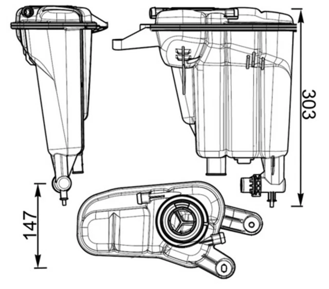 Serbatoio compensazione refrigerante STARK SKET-0960018 senza coperchio