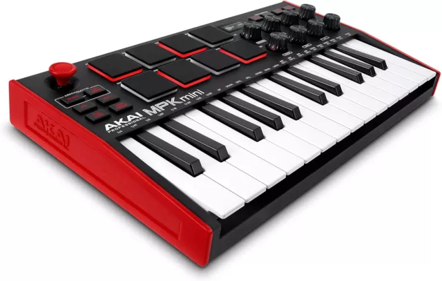 AKAI Professional MPK Mini– 25 Key USB MIDI Keyboard Controller | 8 Backlit Drum