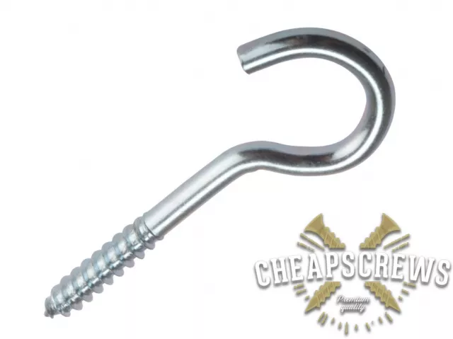 Screw In Hooks Steel Small Large Extra Large Heavy Duty Wall Hanger  55-60-80mm