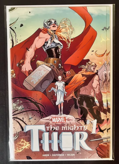 THE MIGHTY THOR #1 (2016) Jane Foster Thor, Gatefold Cover, Marvel Comics