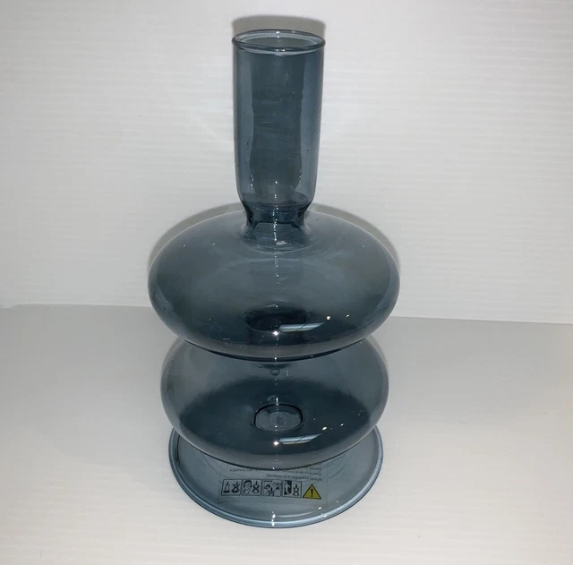 Delaney Candlestick Iris Blue Candle Holder Blown Glass Sold At Anthropologie