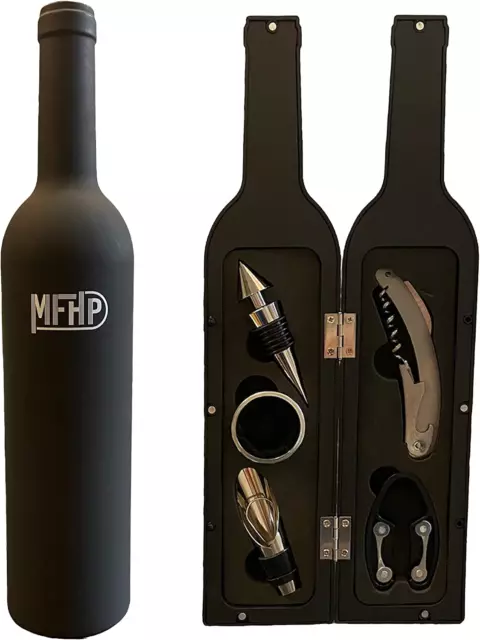 Set Di Accessori per Apribottiglie Di Vino Di Lusso - Cavatappi Con 1 Capsule, A