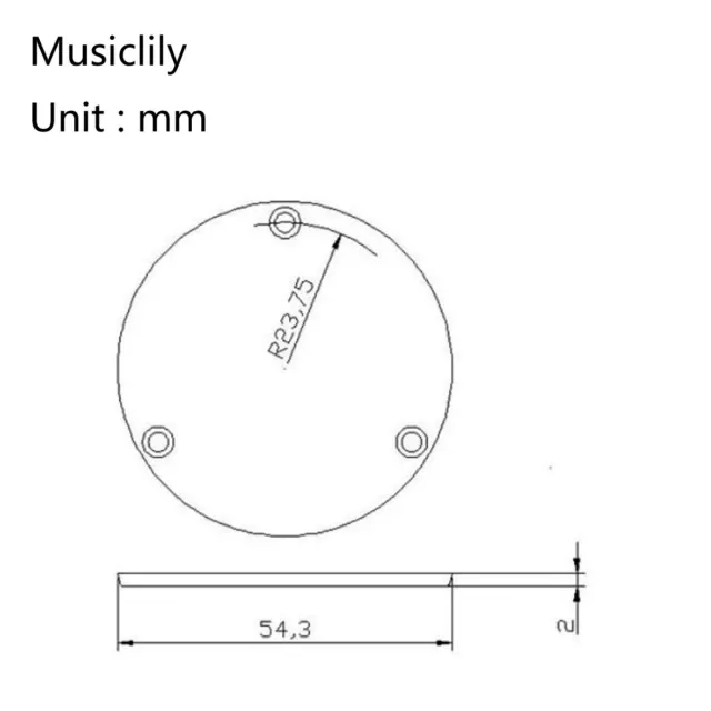 Musiclily Pro Cream Back Plate & Switch Cavity Cover For China Epiphone Les Paul 2