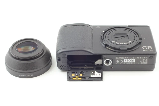 [MINT] Ricoh GR Digital II 10.01MP Digital Camera Black w/ GH-1 GW-1 Hood JAPAN 3