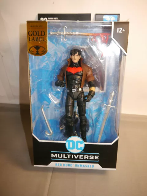 DC Multiverse  The New 52 Red Hood Unmasked  Gold Label McFarlane KBB
