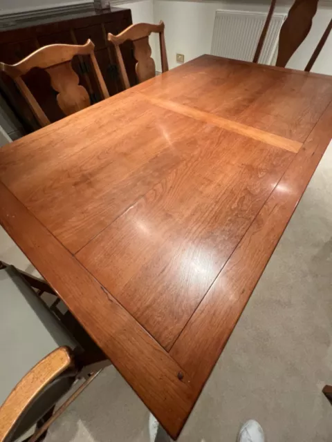 Solid Oak Dining Table and 6 Chairs