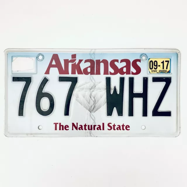 2017 United States Arkansas Natural State Passenger License Plate 767 WHZ