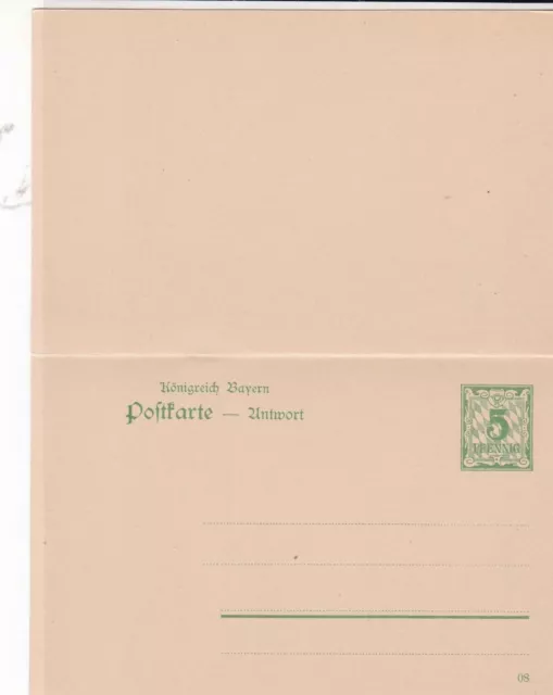 germany early unused folded stamps letter card ref 21038