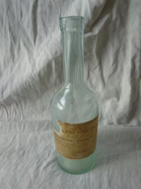 Ancienne bouteille graduée de pharmacie, laboratoire Grammes
