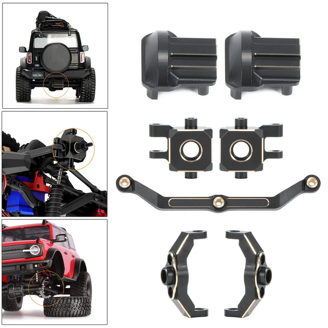 Upgrade Brass Steering Link Front Knuckles for 1/18 RC Car Traxxas TRX4M New