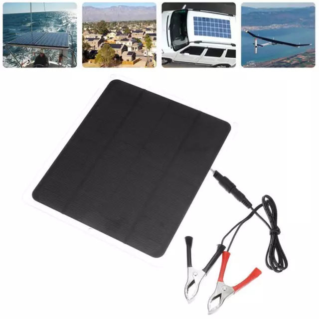 Kit de paneles solares de 20 W Carga de goteo Cargador de batería Mantenimiento de automóviles marinos Rs E2Q2