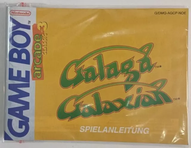 Arcade Classic 3 Galaga / Gala | Nintendo Gameboy | Game Boy Classic | Anleitung