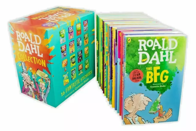 ROALD DAHL Collection 16 Books Box Set Phizz Wizzing Collection Book Brand 2021