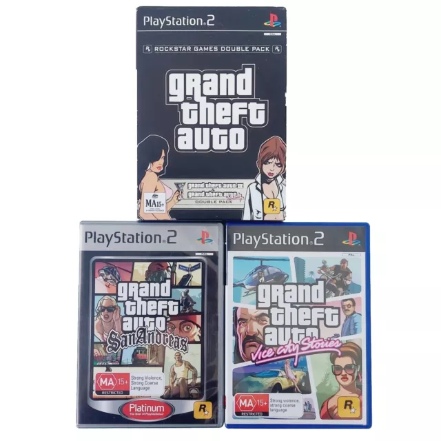 Playstation 2 Grand Theft Auto Double Pack GTA 3 Game NEW SEALED!! PS2