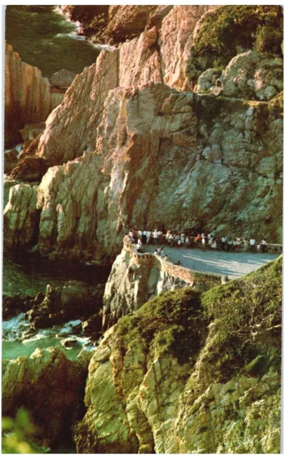 View Of La Quebrada,Acapulco,Mexico.vtg Unused Postcard*B27